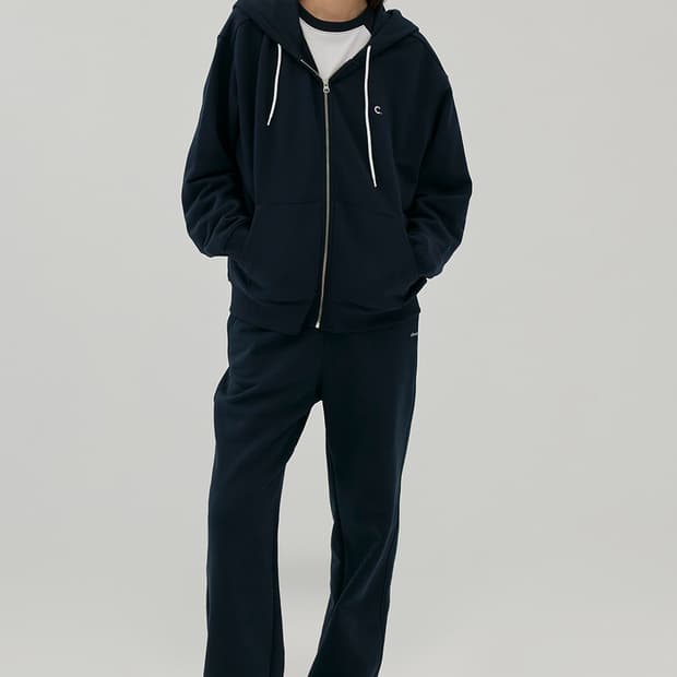 클로브 뉴 액티브 오버사이즈 후디집업 다크네이비 XL 팝니다