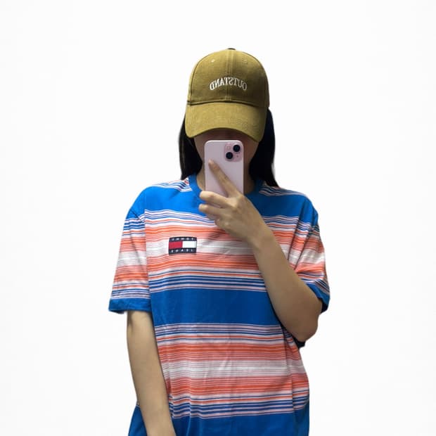 타미힐피거 스트라이프 반팔티