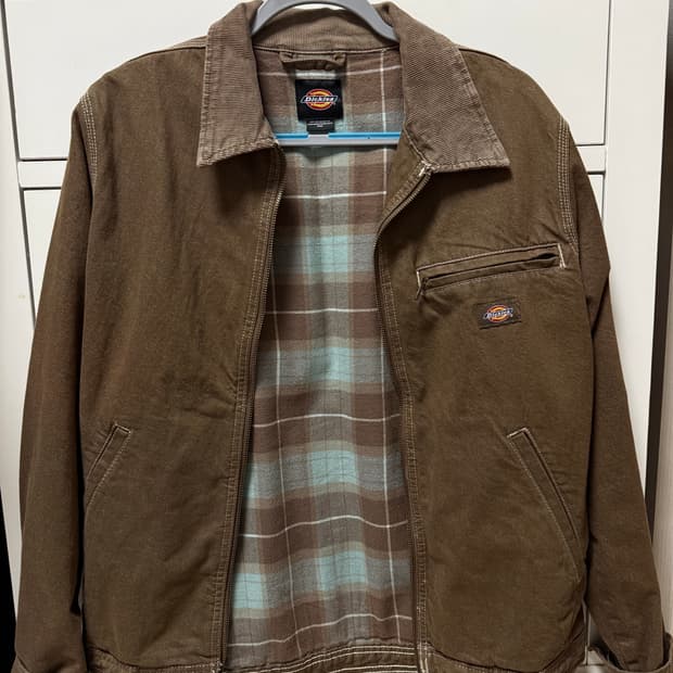 디키즈 갈색 or 회색 워크자켓 M