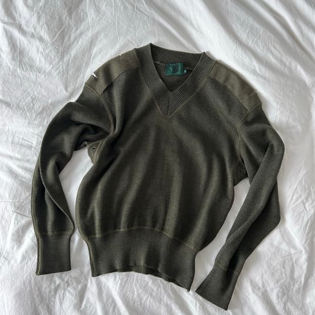 Jean paul gaultier 장 폴 고티에 헤비 울 밀리터리 니트