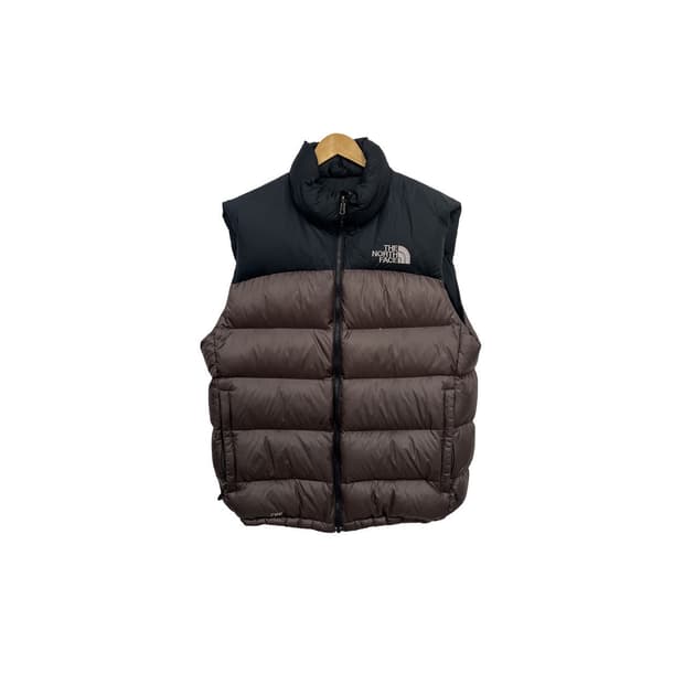 노스페이스 700 브라운 구스다운 패딩 조끼