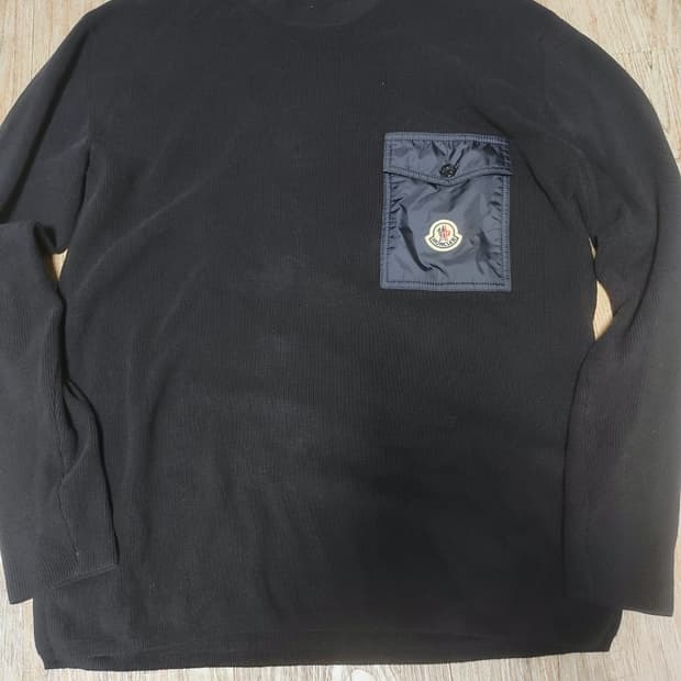 몽클레어 포켓 니트 스웨터 티셔츠 L