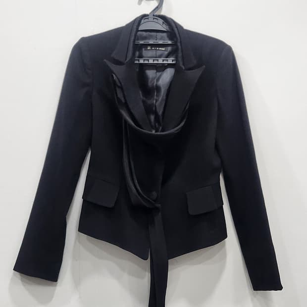 [79] 잇미샤 블랙 리본 자켓 여성 79사이즈