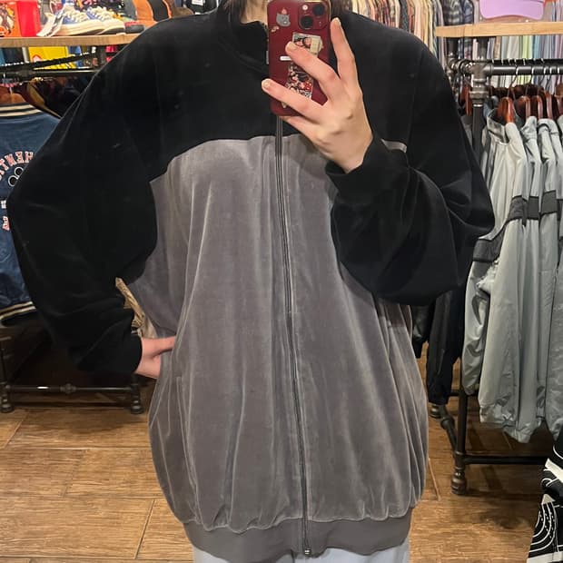 [HI] 빈티지 집업 블랙 그레이