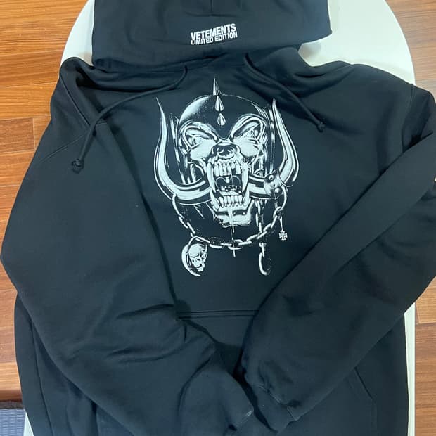 Vetements motorhead 후디