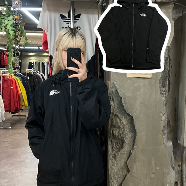 노스페이스 점퍼 블랙 95 #csz1816 