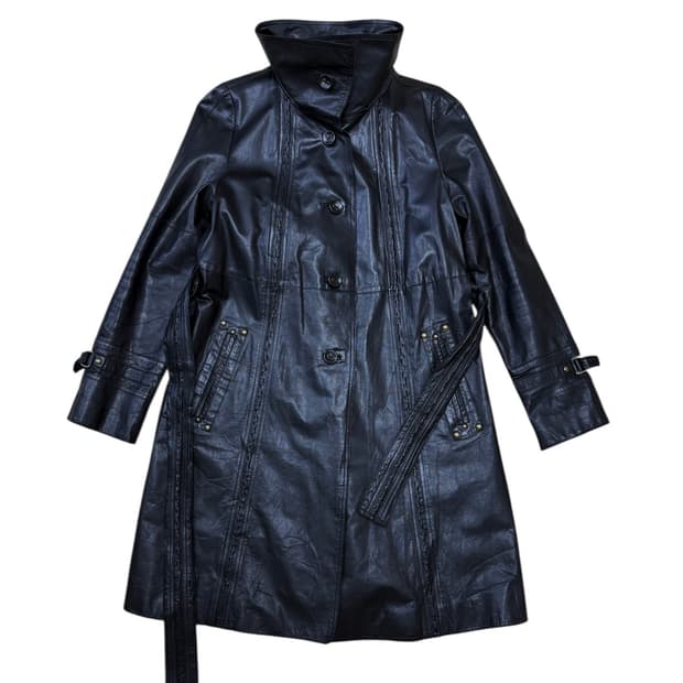 Vivienne tam leather coat
