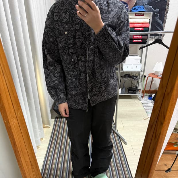 아조바이아조 페이즐리 데님 자켓