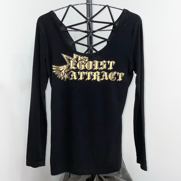 Gold Graphic Back-Strap Long Sleeve