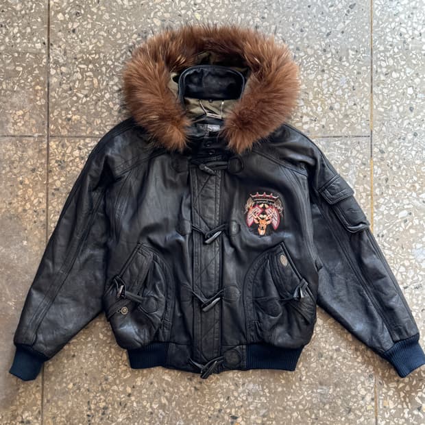 빈티지 후드 양가죽 자켓(O31)