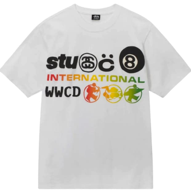스투시 x CPFM 인터네셔널 티셔츠 화이트
