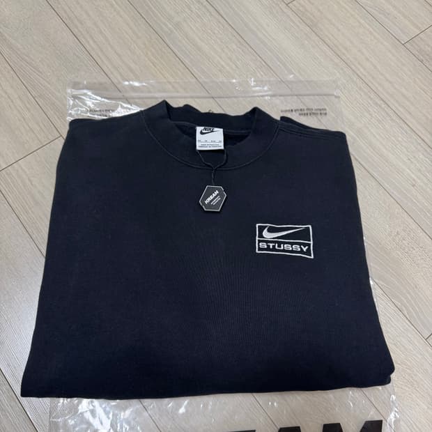 나이키 x 스투시 NRG 워시드 플리스 크루넥 블랙 (DO5310-010