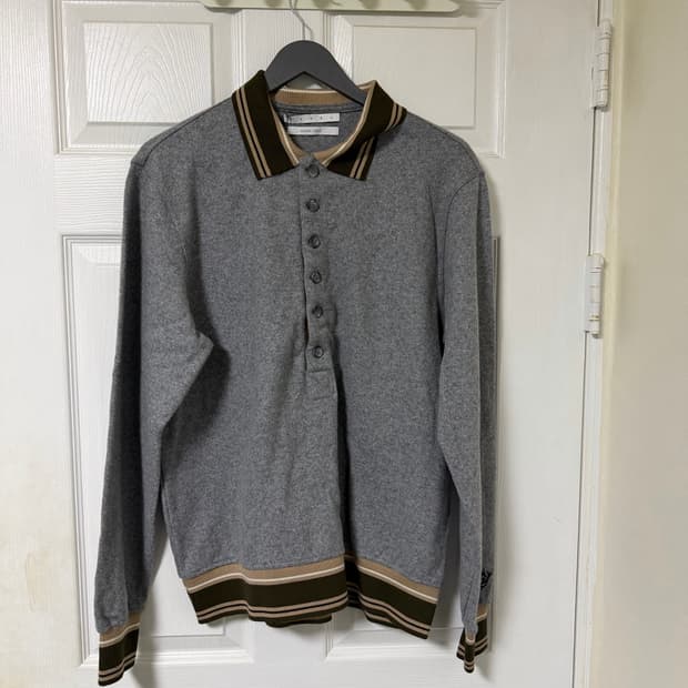 Ranra 란라 그레이 퍼밍 폴로셔츠 M