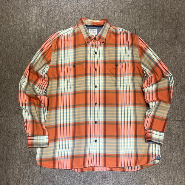 (XL) L.L.Bean 엘엘빈 체크 셔츠
