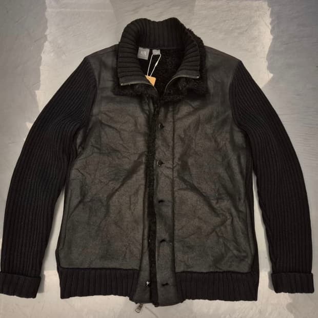 Armani Exchange 쉐르파 니트 자켓