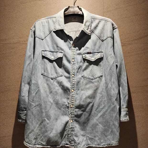 Lee x CIAOPANIC TYPY 연청 데님 셔츠 오버핏 웨스턴