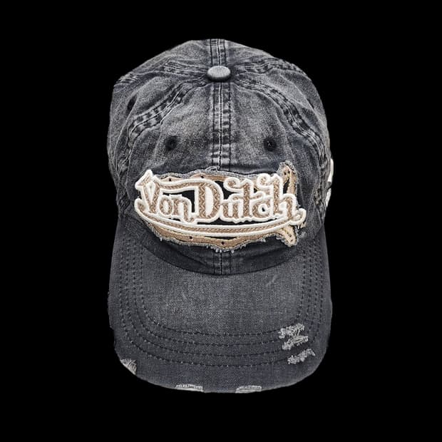 Von dutch 본더치 그레이 데미지 워싱 빈티지 볼