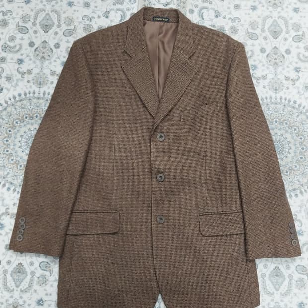 이태리 GENGENO 브라운 남성 울자켓 (95-100)