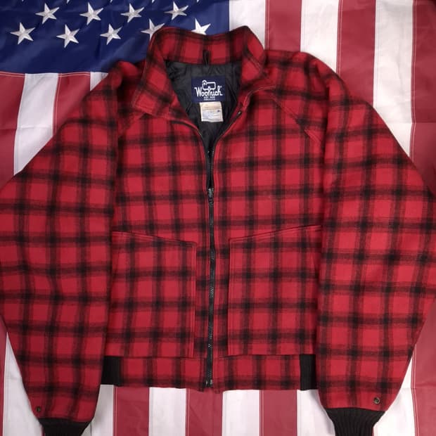 오리지날 80's 미국제조 울리치 울 버팔로체크 자켓