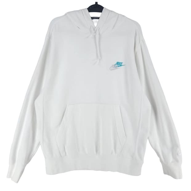 [남M]나이키 화이트 더블스우시 후드티[Y61-129]