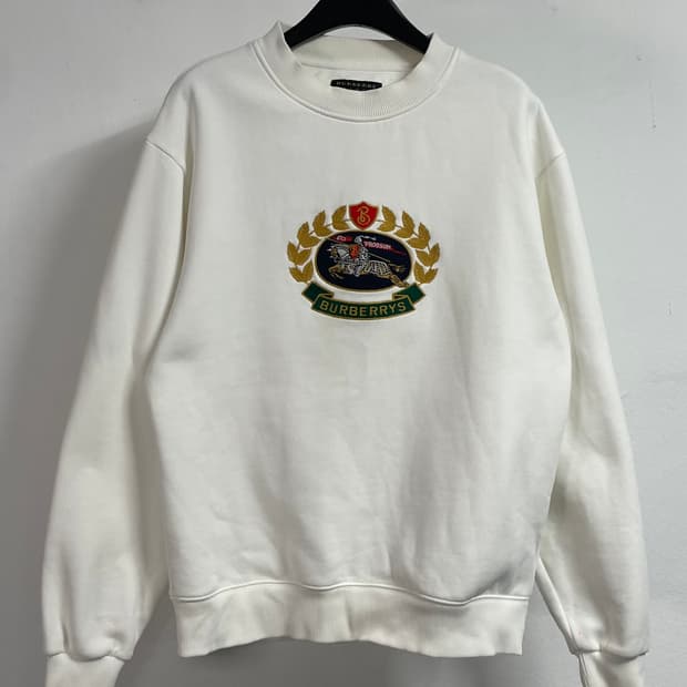 버버리 크래스트 빅로고 스웻 맨투맨 (on.337)