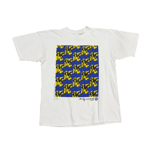 빈티지 90s Andy warhol Cow 앤디워홀 아트 티