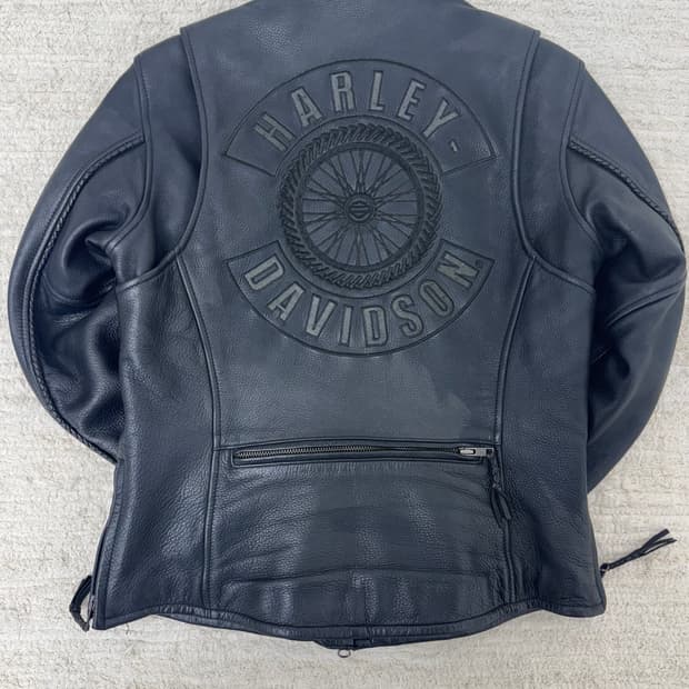 •HARLEY-DAVIDSON 100주년 기념 레더 라이딩 자켓 