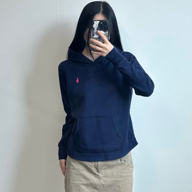 폴로 랄프로렌 네이비 후드티