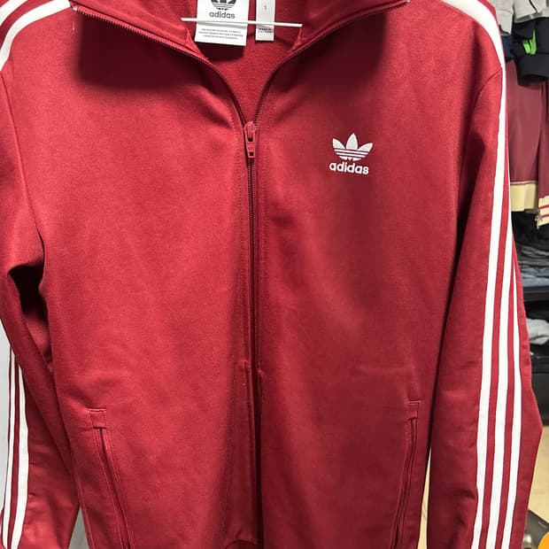 아디다스 베켄바우어 져지 버건디cw1251