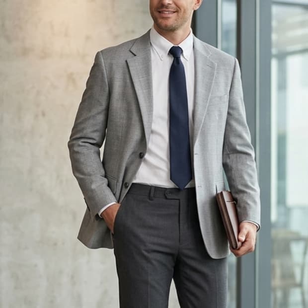 [100]빌리브 그레이 체크 블레이저