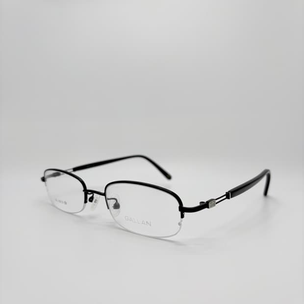 GALLAN 겔랑 블랙 사각 반무테