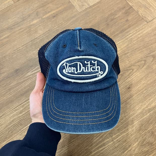 N44 본더치 데님 메쉬캡 볼탭 모자