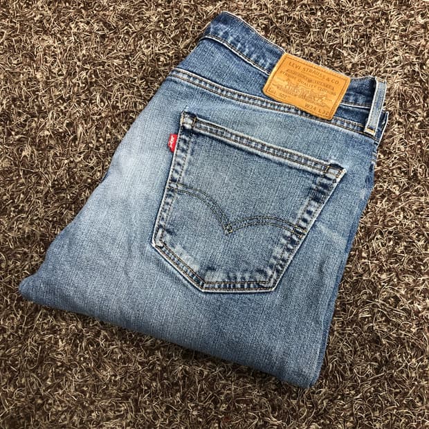 리바이스 502 프리미엄 빅E 워싱 데님 팬츠