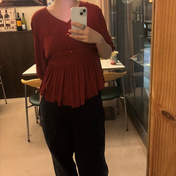 Vintage Pleated Blouse