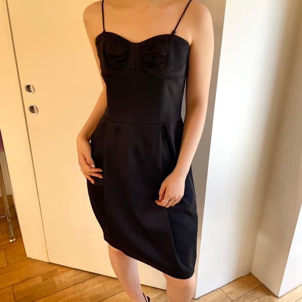 Black setin dress