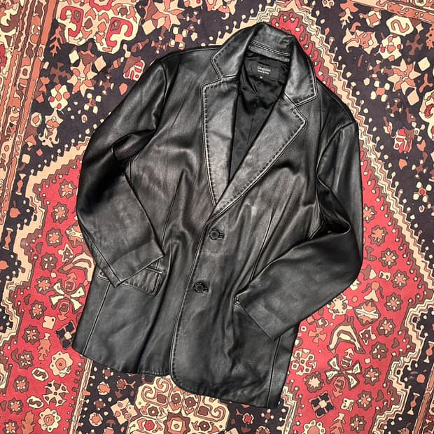 ( M-L ) 가죽자켓 레더자켓 가죽마이 양가죽마이 블레이저 블레이져