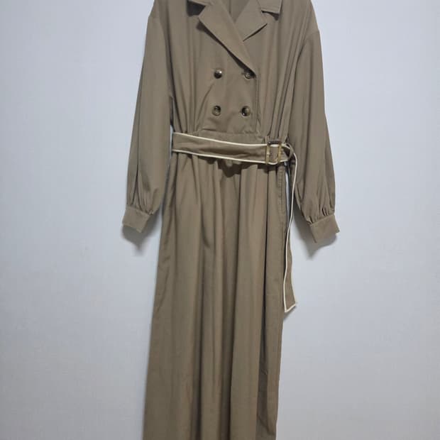 베이지 롱 원피스