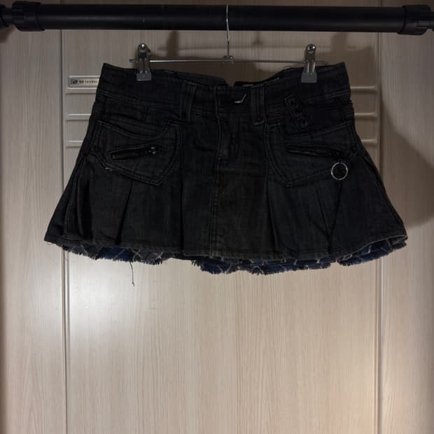 y2k 빈티지 로우라이즈 데님 스커트