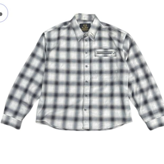POG MILITARY JAPAN COTTON CHECK SHIRT