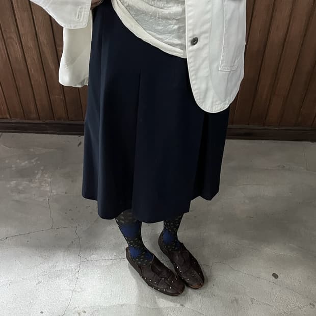 JIL SANDER wool midi skirt