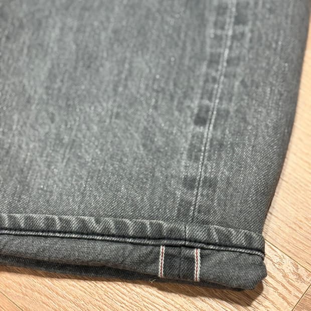 카키스 셀비지 그레이 팬츠