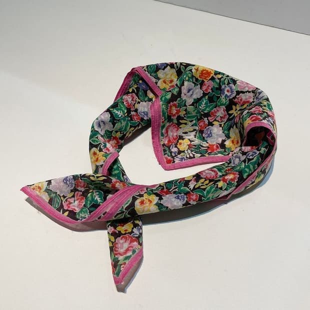 겐조 00s 재팬 플라워 패턴 쁘띠 손수건 A1462