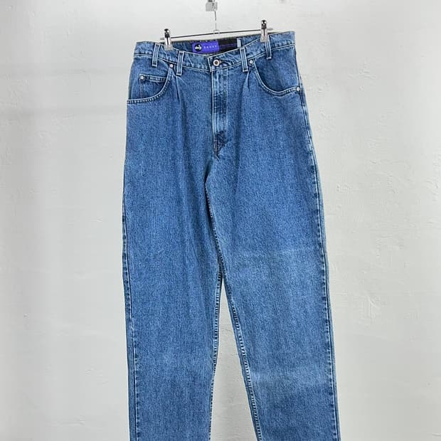 90s 리바이스 실버탭 배기핏 연청 데님 팬츠