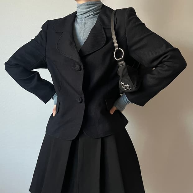 COURREGES wool & silk Jacket