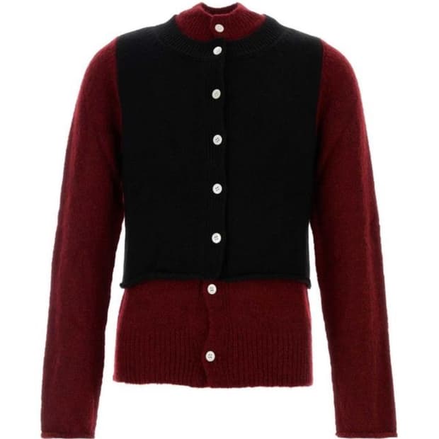 [s]나마체코 레이어드 울 모헤어 가디건 namacheko