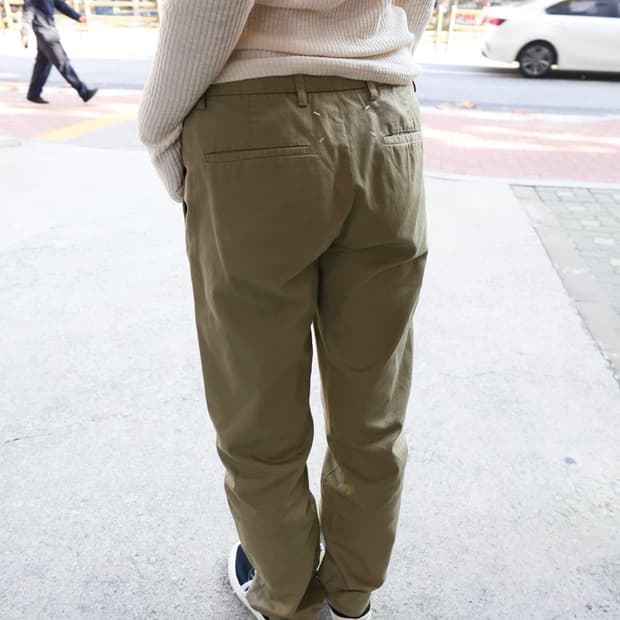 마르지엘라 백스티치 치노 팬츠