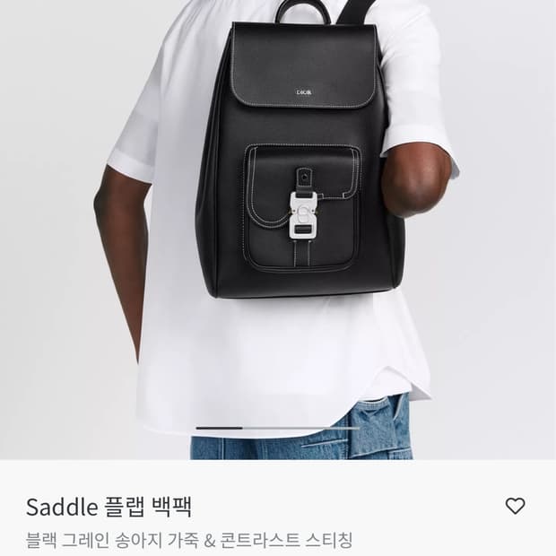 디올 플랩 백팩 블랙