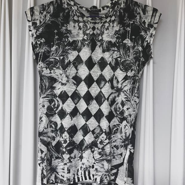 Balmain linen graphic print t-shirts