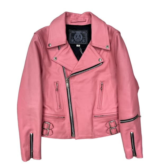 Vintage Pink Leather Jacket
