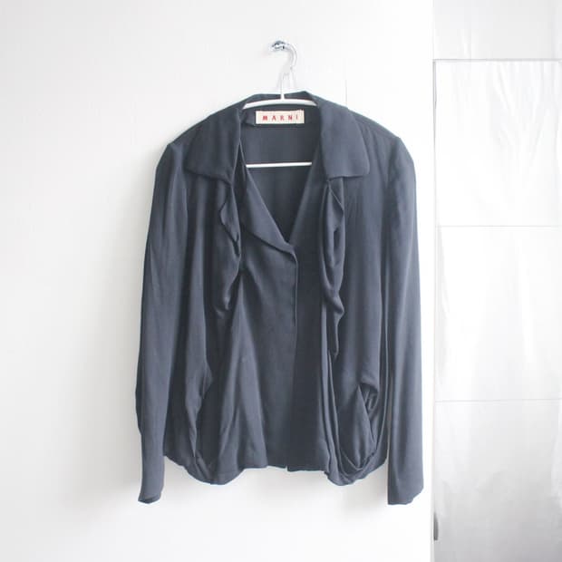 marni drape viscose blouse jacket 
